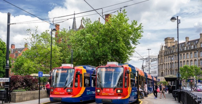 Tram Station Advertisement in Sutton